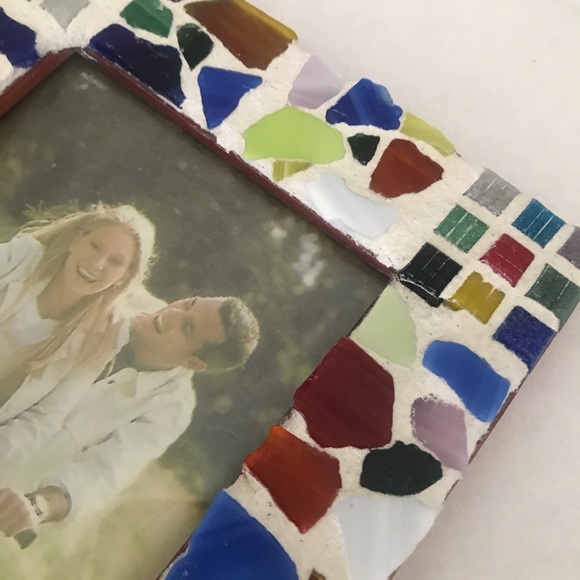 Colorful Mosaic Ceramic / Glass Tile Photo Frame - Picture 8 of 9